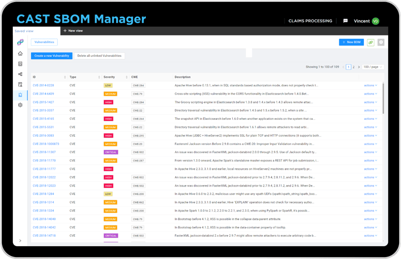 CAST SBOM Manager 2