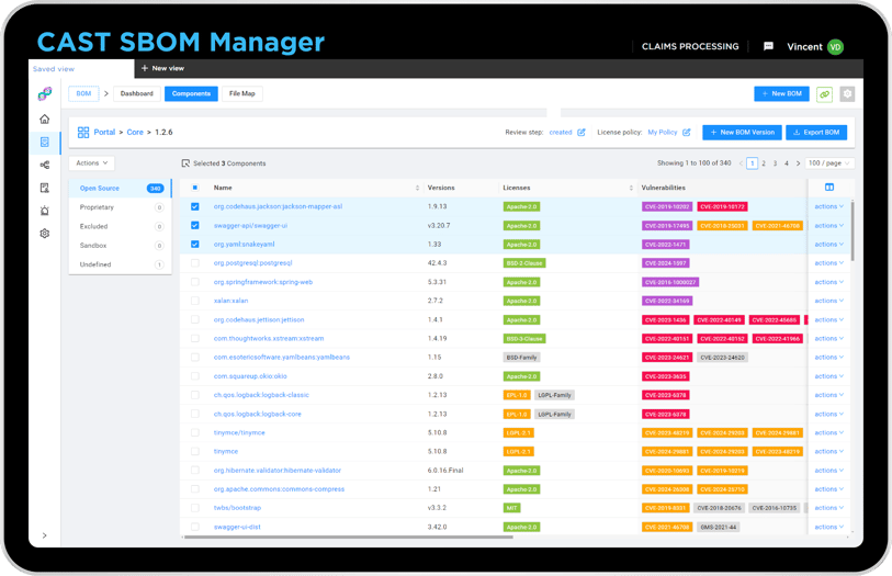 CAST SBOM Manager 3