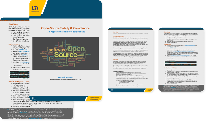Open-Source Safety & Compliance in Application and Product development