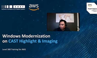 Accelerating Windows Modernization to AWS with CAST Highlight and Imaging